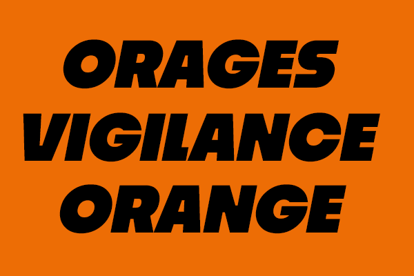 Orages – Vigilance orange