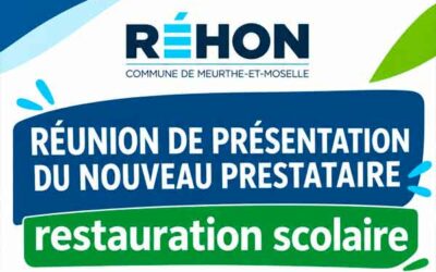 Presentation du nouveau prestataire de restauration scolaire – 2 Novembre